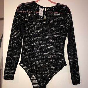 CHARLOTTE RUSSE lace body suit